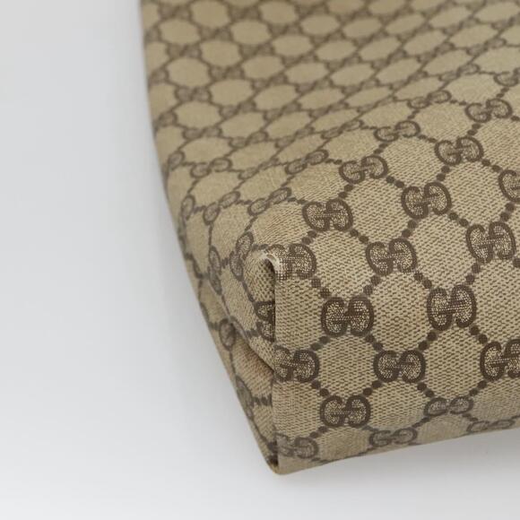 GUCCI GG Supreme Web Sherry Line Tote Bag Pvc Beige 002 123 002 123 - Picture 13 of 16